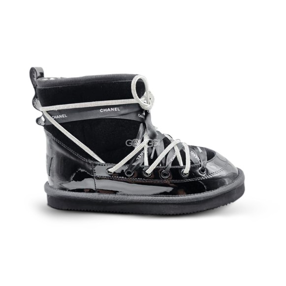 Женские короткие угги Ugg Chanel Lunar Black