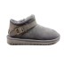 Женские ультра мини угги Ugg Ultra Mini Strap Grey
