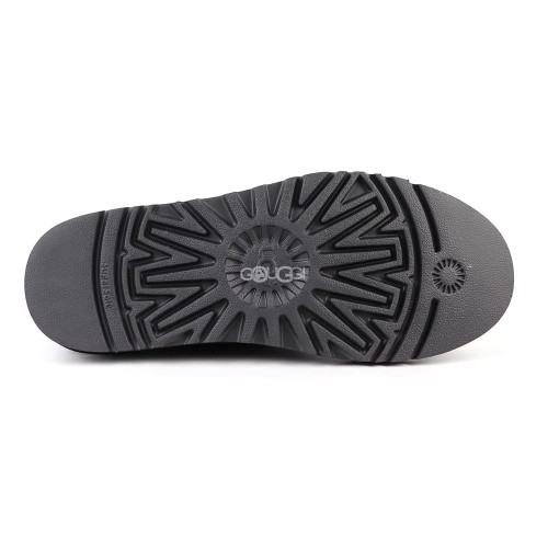 Ugg Mens Slippers Flex Leather Black