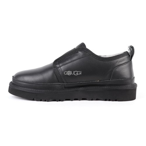 Ugg Mens Slippers Flex Leather Black