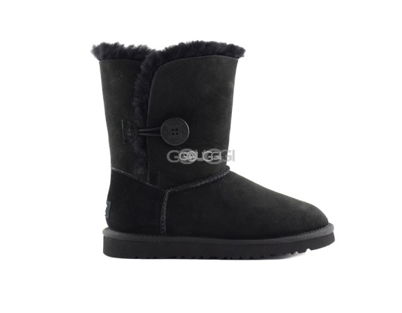 Женские угги с пуговицей Bailey Button Black