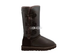 Bailey Button Triplet Metallic Chocolate