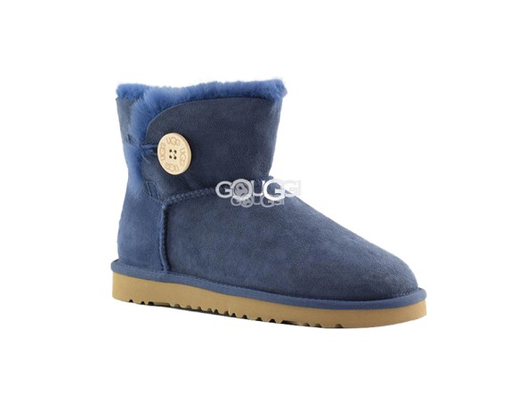 Женские мини угги с пуговицей Bailey Button Mini Navy