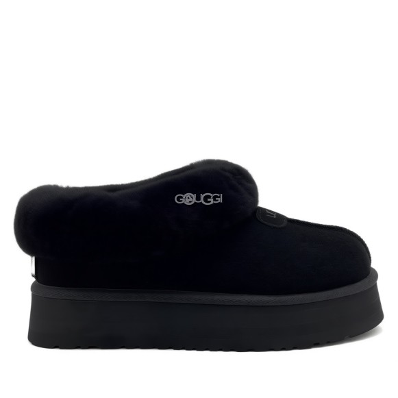 Женские слипоны на платформе Ugg Platform Slipper Black