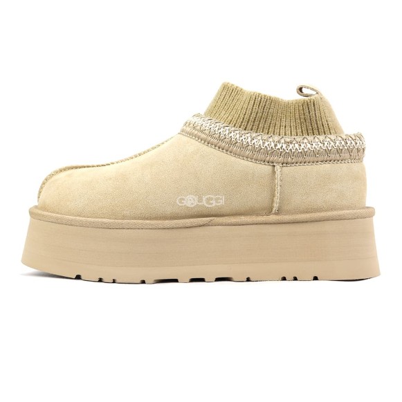 Женские угги на платформе Ugg Tazz Knit Mustard Seed