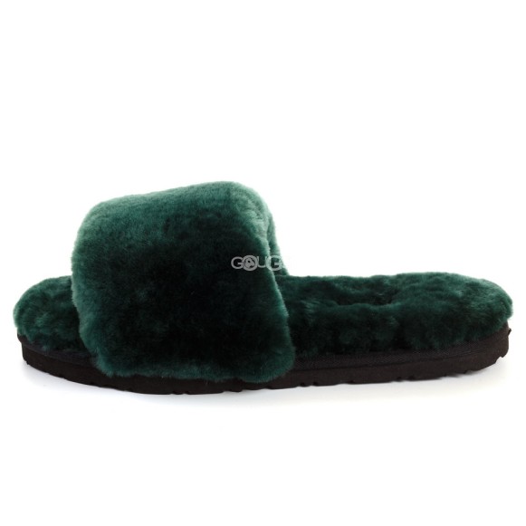 Женские тапочки Fluff Slide Slippers Dark Green