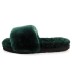 Женские тапочки Fluff Slide Slippers Dark Green