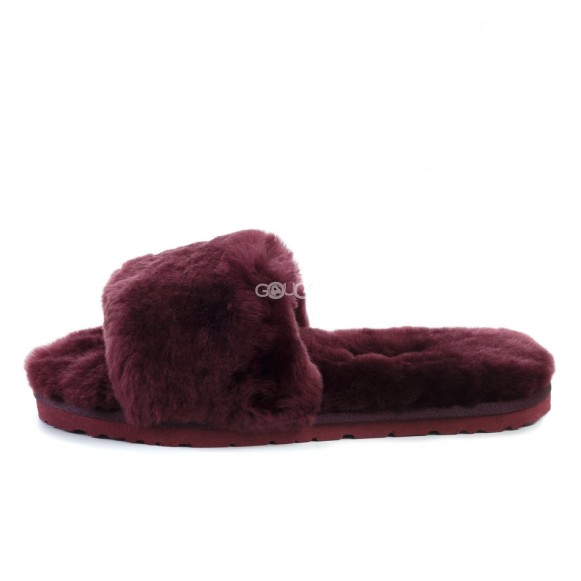 Женские тапочки Fluff Slide Slippers Dark Purple