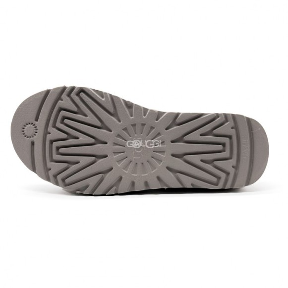 Женские мини угги на платформе UGG Classic Mini Platform Grey Violet