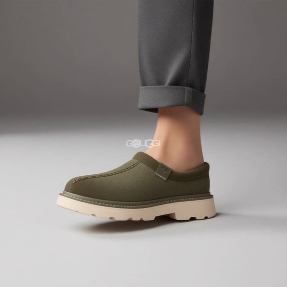 Мужские слипоны Ugg Mens Tasman Lug Moss Green Ceramic