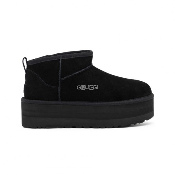 Женские ультра мини угги на платформе Ugg Classic Ultra Mini Platform Black