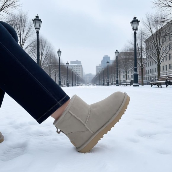 Женские мини угги с водоотталкивающей пропиткой Classic Mini Antilope II