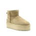 Женские ультра мини угги на платформе UGG Classic Ultra Mini Sand