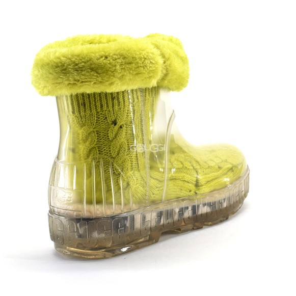 Женские прозрачные короткие угги Ugg Drizlita Clear Boot Yellow